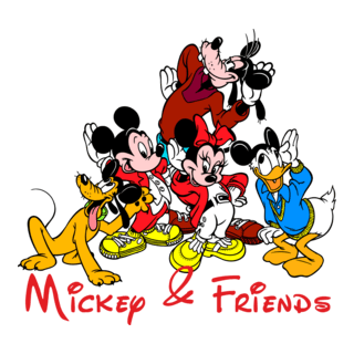 Mickey & Friends Logo PNG Vector
