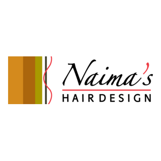 Naimas Hair Design Logo PNG Vector