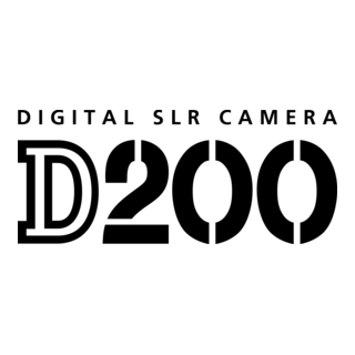 Nikon D200 Logo PNG Vector