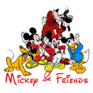 Mickey & Friends Logo PNG Vector