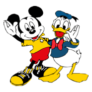 mickey mouse & donald duck Logo PNG Vector